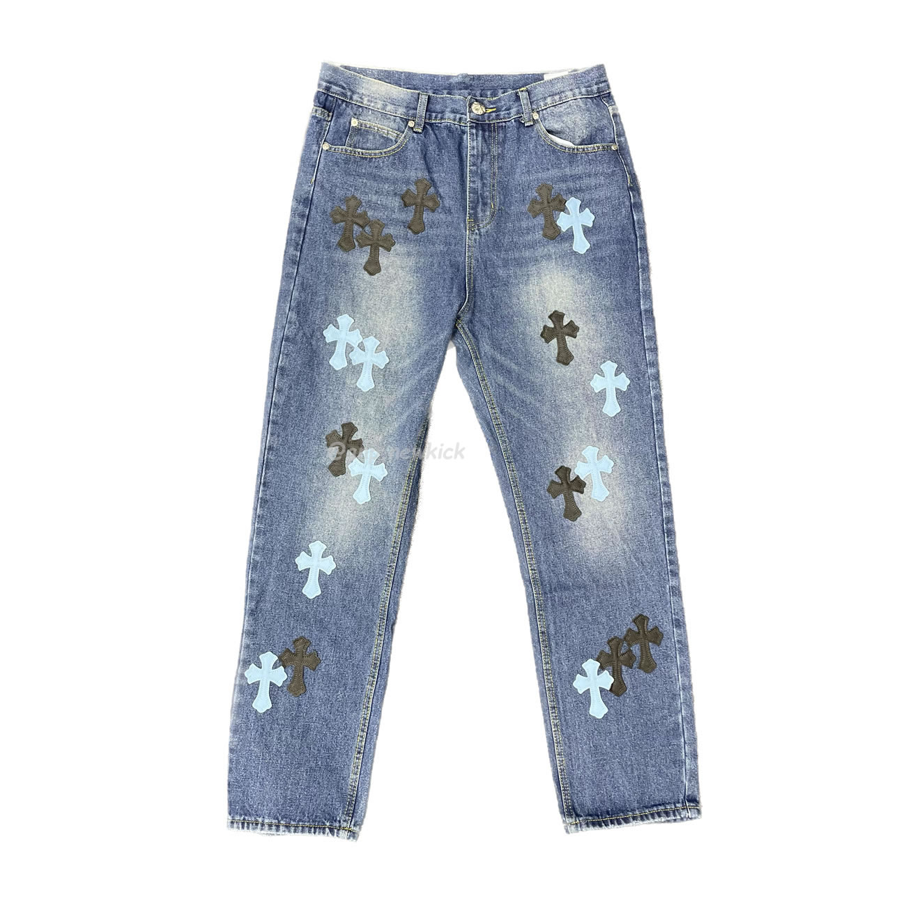 Chrome Hearts Blue Jeans Cross Patch (1) - newkick.vip